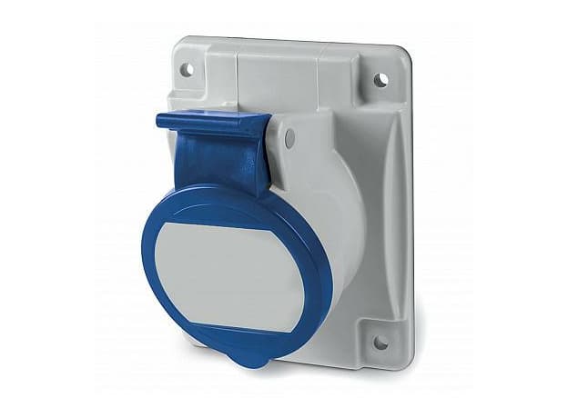 Розетка панельная с наклоном артикул DIS4131663 IP44 16А 2P+E 230В