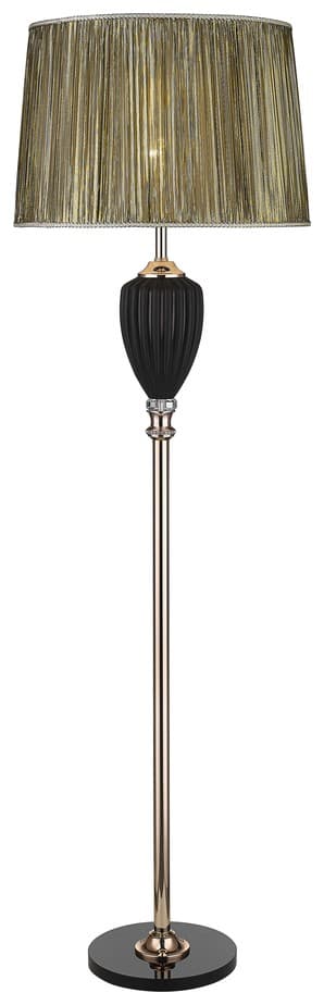 Wertmark WE705.01.305 Торшер Золото, Черный/Коричневый E27 1*60W