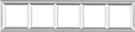 JUNG EcoProfi DECO Алюминий Рамка 5-ая EPD485AL