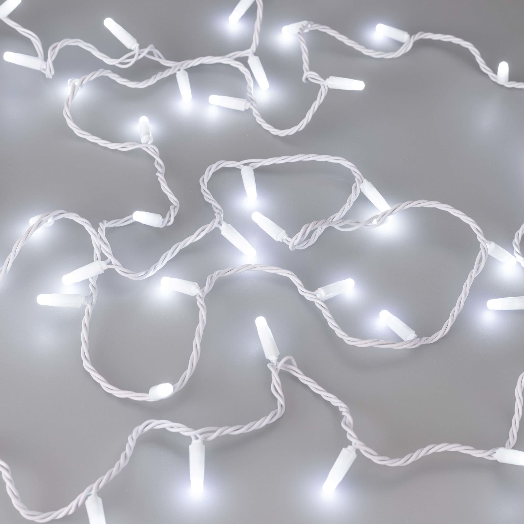 Arlight Светодиодная гирлянда ARD-STRING-CLASSIC-10000-WHITE-100LED-MILK-STD White (230V, 7W) (Ardecoled, IP65) 031202 — миниатюра 3