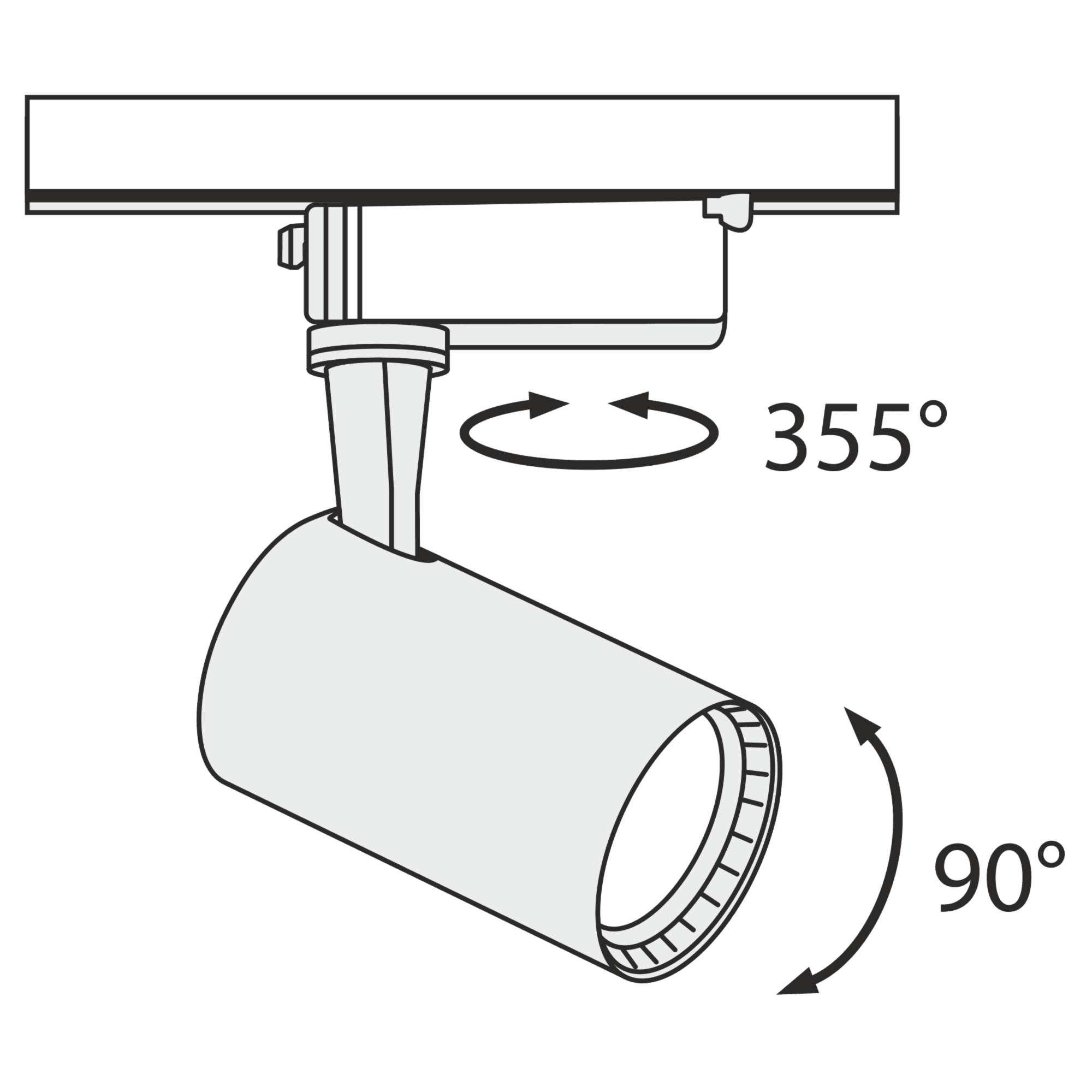 Maytoni Technical Track Черный Трековый светильник LED 6W 450Лм TR003-1-6W3K-B — миниатюра 7