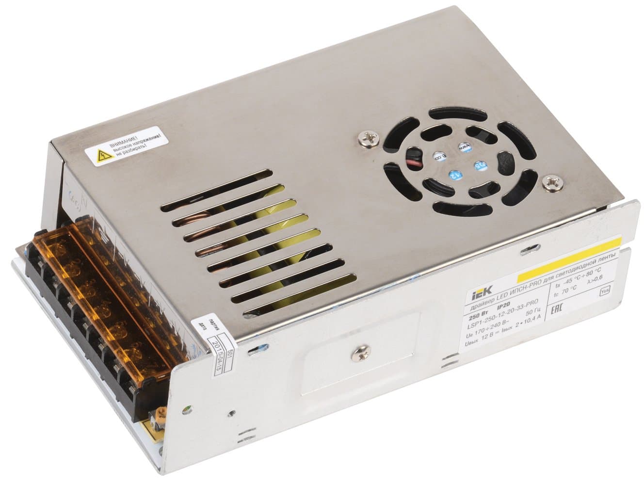 IEK Драйвер LED ИПСН-PRO 250Вт 12 В блок - клеммы IP20