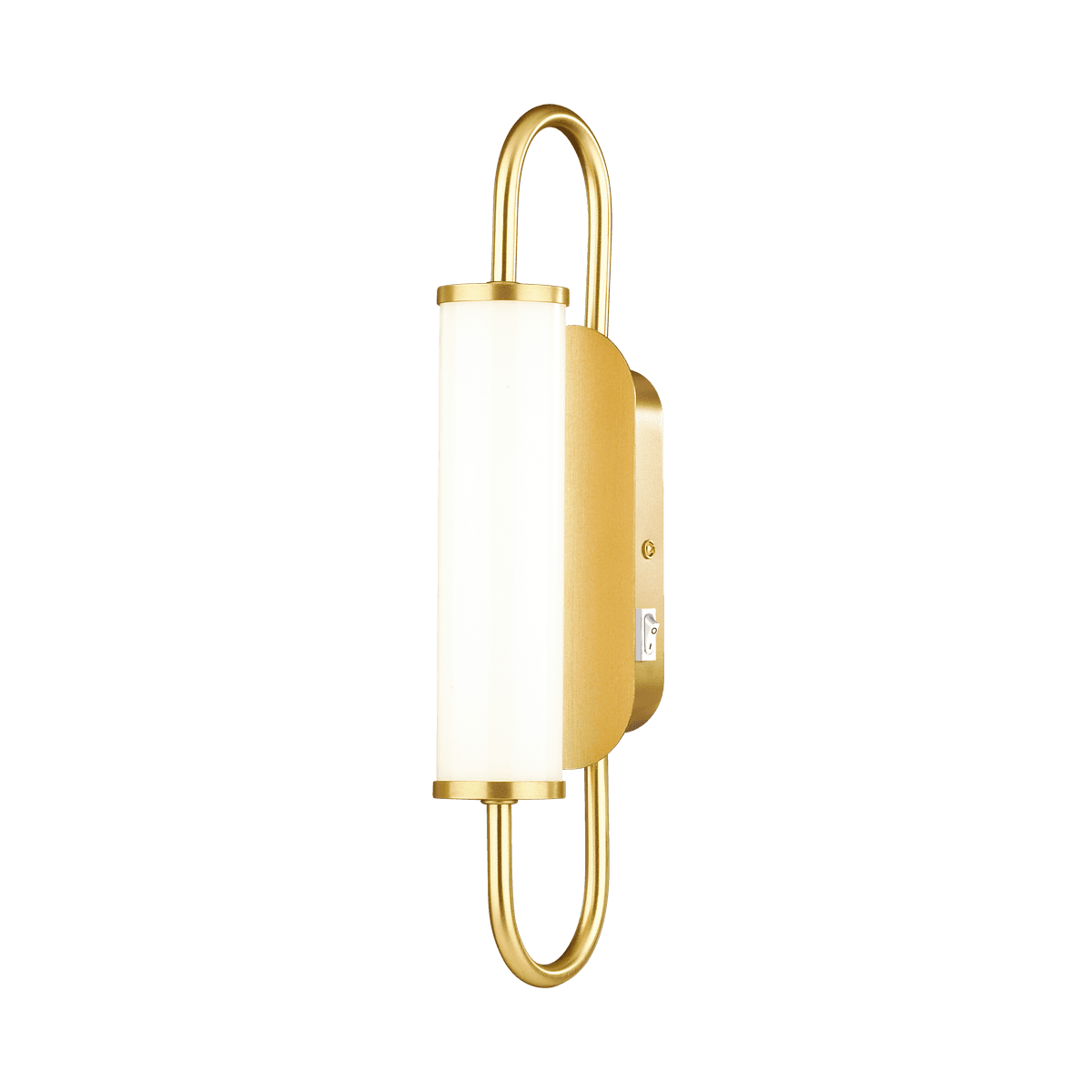 Odeon Light MODERN ODL21 507 белый/золотой Настенный светильник выключатель на базе LED 6W 480Лм 3000К PONTE 4270/6WL — миниатюра 2