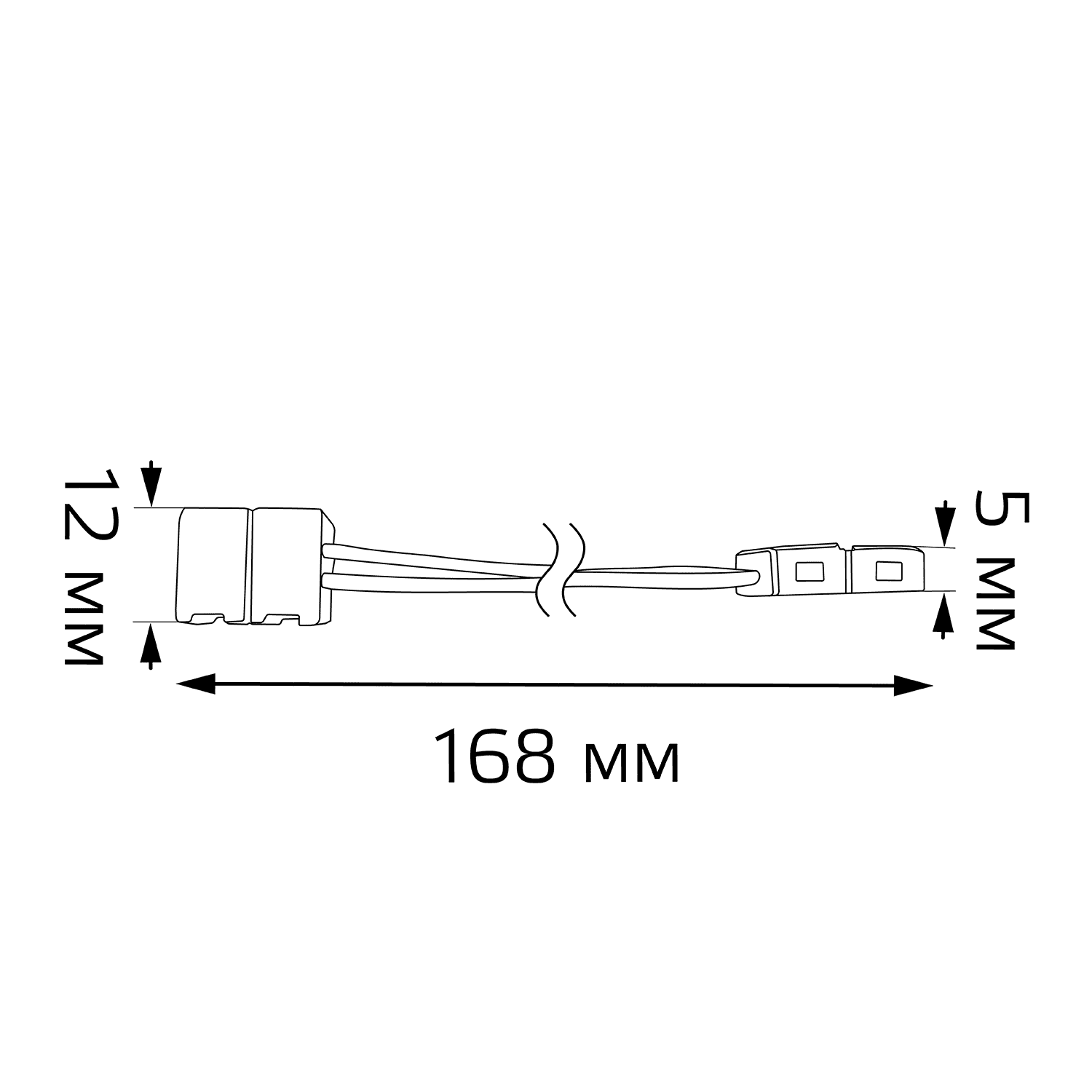 Gauss Набор коннекторов для светодиодной ленты с возможностью изгиба 2835 SMD 3 шт. в упак. 241204000 — миниатюра 2
