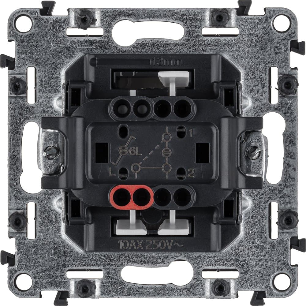 Legrand Valena ALLURE DIY Сл.кость Переключатель 1-клавишный с подсветкой 10А 250В 752826 — миниатюра 2