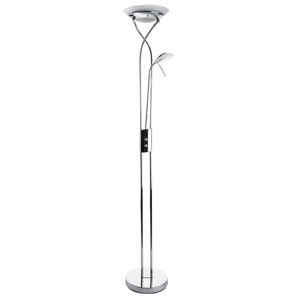 Arte Lamp Duetto Хром/Белый Торшер 1x230W, 1x33W 1xR7S-118mm, 1xG9 1x2300,1x330lm A4399PN-2CC — миниатюра 1