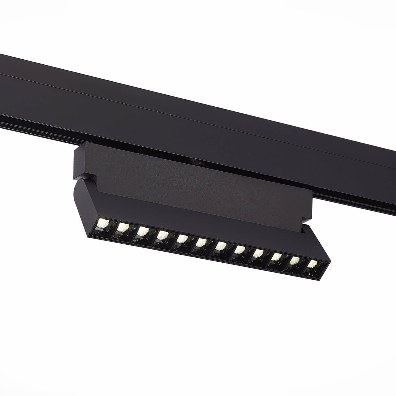ST Luce ST362.436.12 Магнитный трековый светильник Черный LED 1*12W 3000K 1 009Lm Ra>80 36° IP20 L219xW22xH134 48V — миниатюра 2