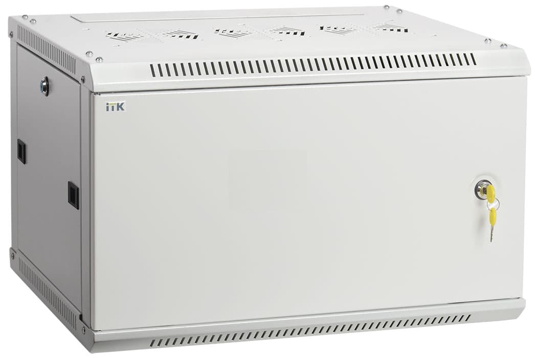 IEK LINEA W ITK Шкаф LINEA W 6U 600x450 мм дверь металл, RAL7035 LWR3-06U64-MF — миниатюра 2