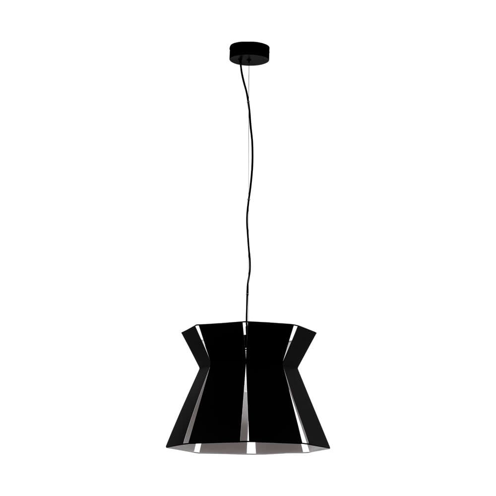 Eglo 99081 Подвес VALECROSIA 1x40W(E27), Ø420, H1100, сталь, черный, белый
