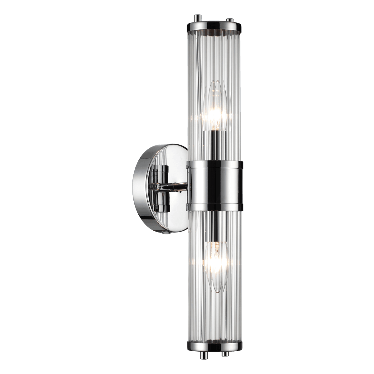 Odeon Light 4945/2W DROPS ODL22 553 хром/прозрачный/стекло Настенный светильн. E27 1*40W IP44 KEPA — миниатюра 2