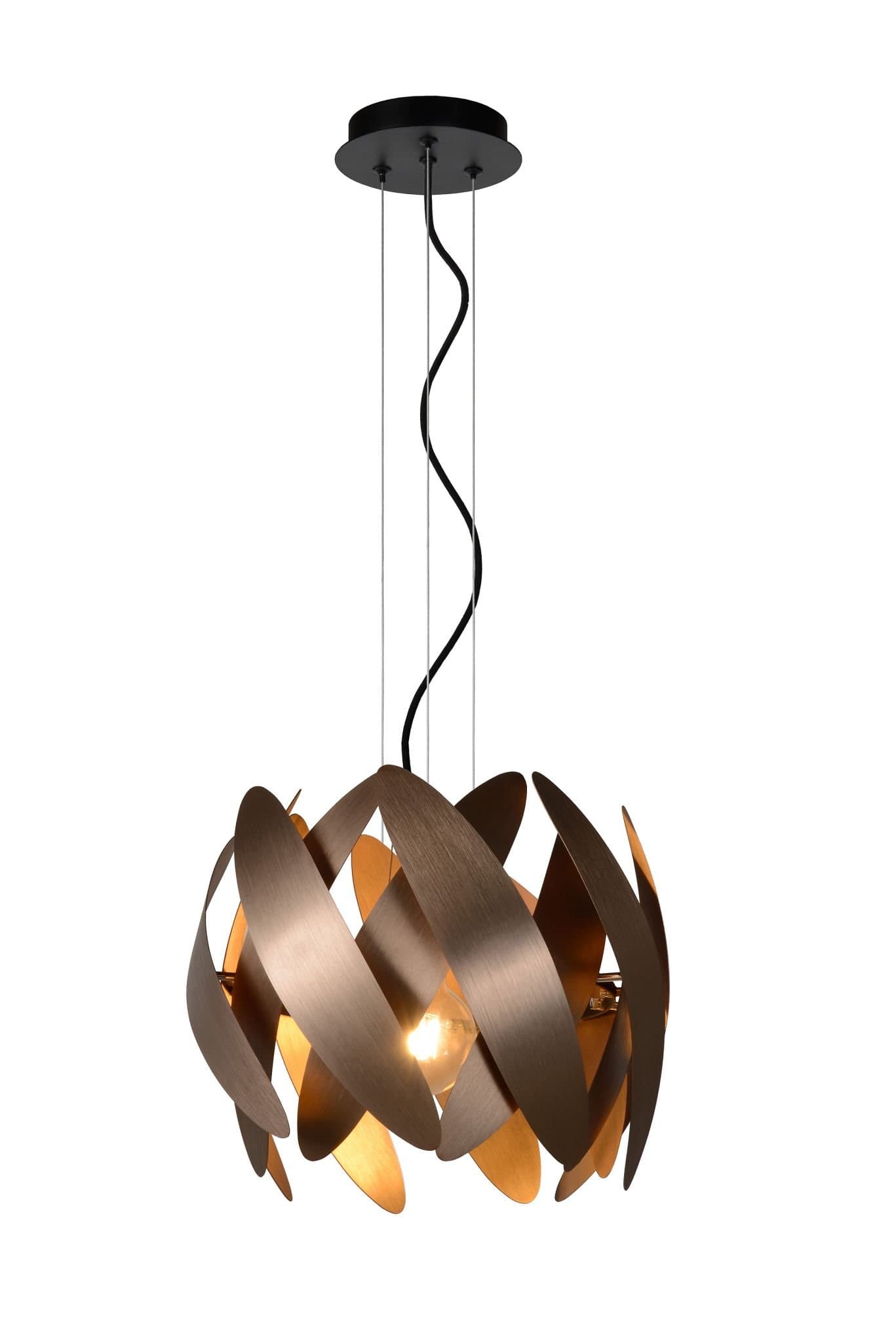 Lucide Vivana Модерн Металл Подвесной светильник Е27 60W 74400/40/17 — миниатюра 2