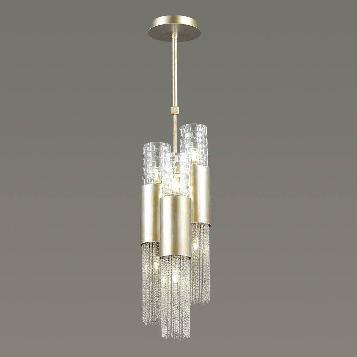 Odeon Light 4631/6 ODL20 419 серебристый/стекло/металл.цепочки Подвес G9 6*40W 220V PERLA — миниатюра 3