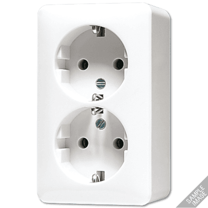 JUNG Cлоновая кость Штепсельная розетка Schuco для накладного монтажа, 16A 250V сдвоенная 6020A