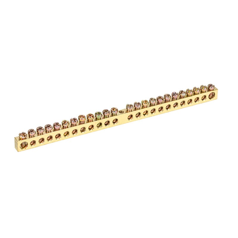 Шина PEN «земля-ноль» 6х9 мм 24/1 (24 группы/крепеж по центру) Rexant 11-2364