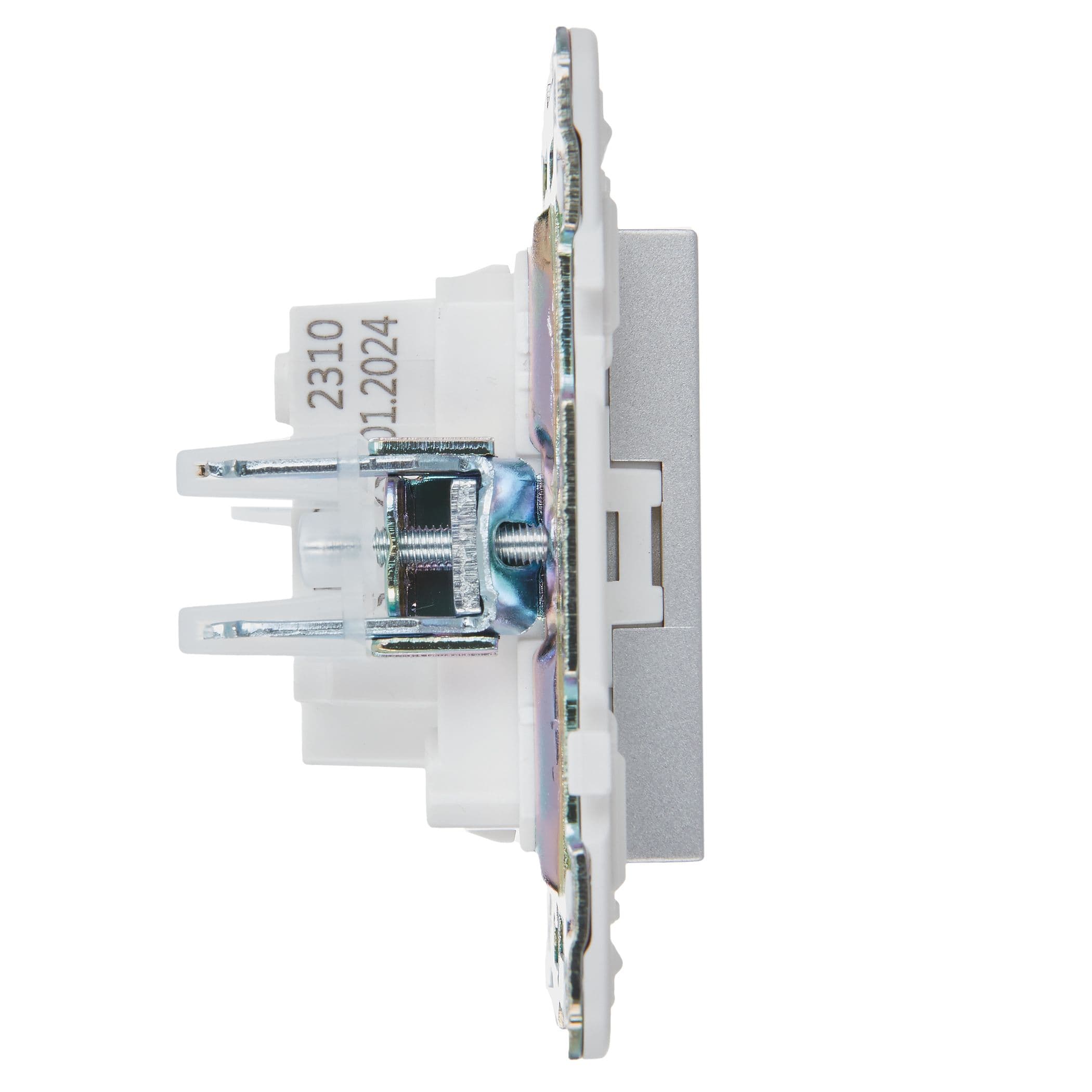 IEK SKANDY Серебряный Розетка б/з 10А SK-R02S — миниатюра 4