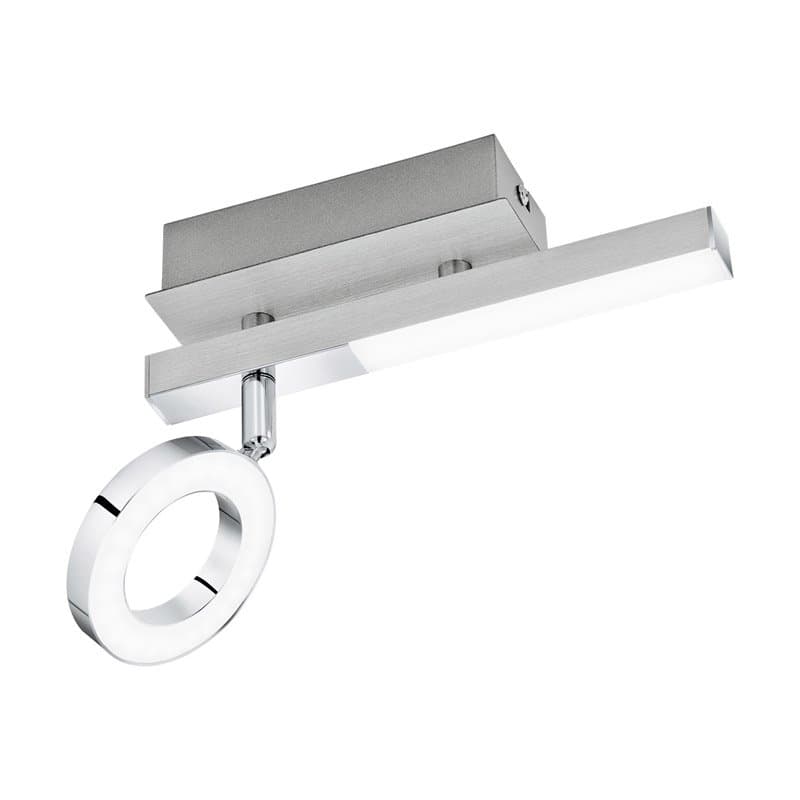 Eglo Спот LED c доп. подсветкой CARDILLIO 1, 1х3,2W(LED), 1х2,2W(LED), L225, алюм., сталь, хром/пластик, матовый 96178