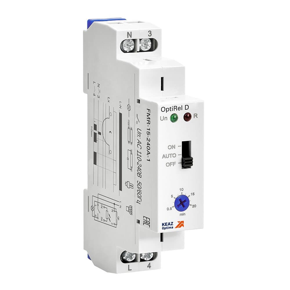 КЭАЗ Фотореле OptiRel D FMR-15-240А-1 с датчиком 1,5м 16А 1СО 110-240АС