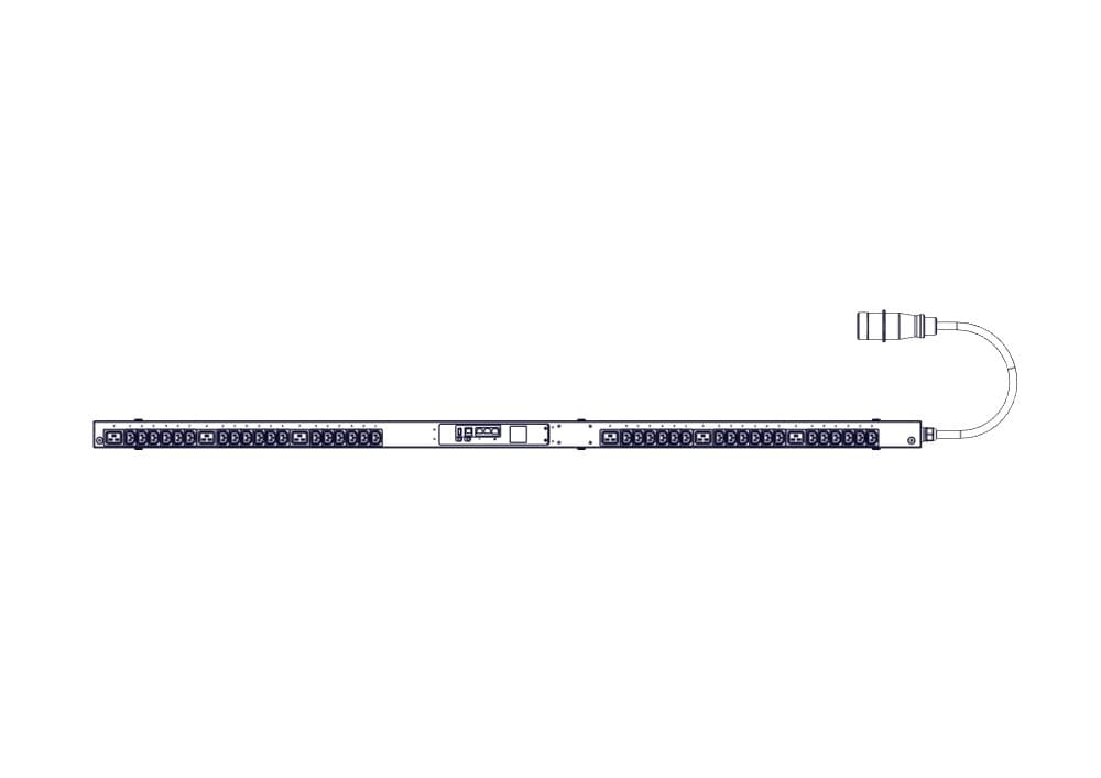 Systeme Electric БРП Uniprom, управляемый, 0U, 240В, 1Ф, 16A, 36xC13 6xC19, 3м кабель, IEC309