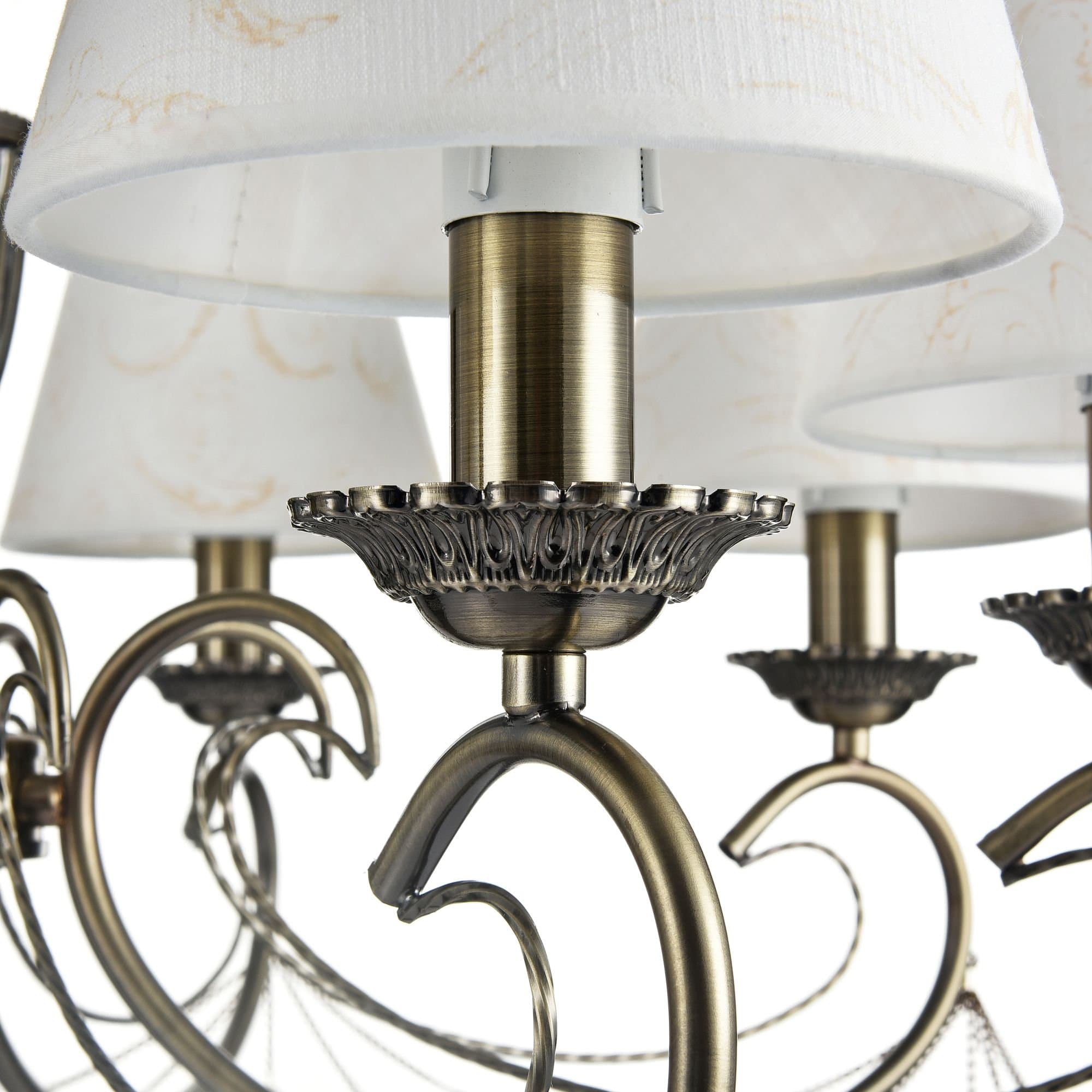 Freya Classic Brossard Бронза Люстра E14 40W FR2904-PL-08-BZ — миниатюра 3