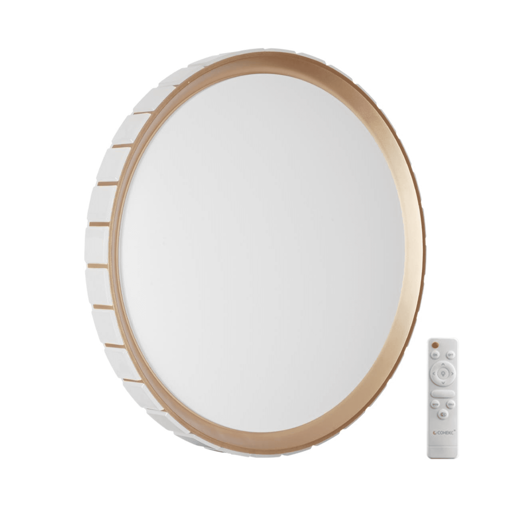Sonex 7695/EL PALE SN Светильник пластик/розовое золото LED 70Вт 3000-6000К D495 IP43 пульт ДУ KUPI GOLD