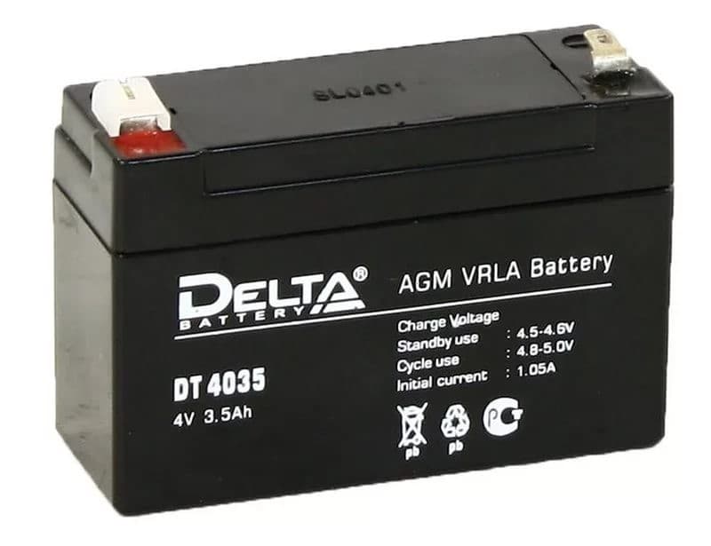 Delta Аккумуляторная батарея DT 4035 4В/3,5Ач