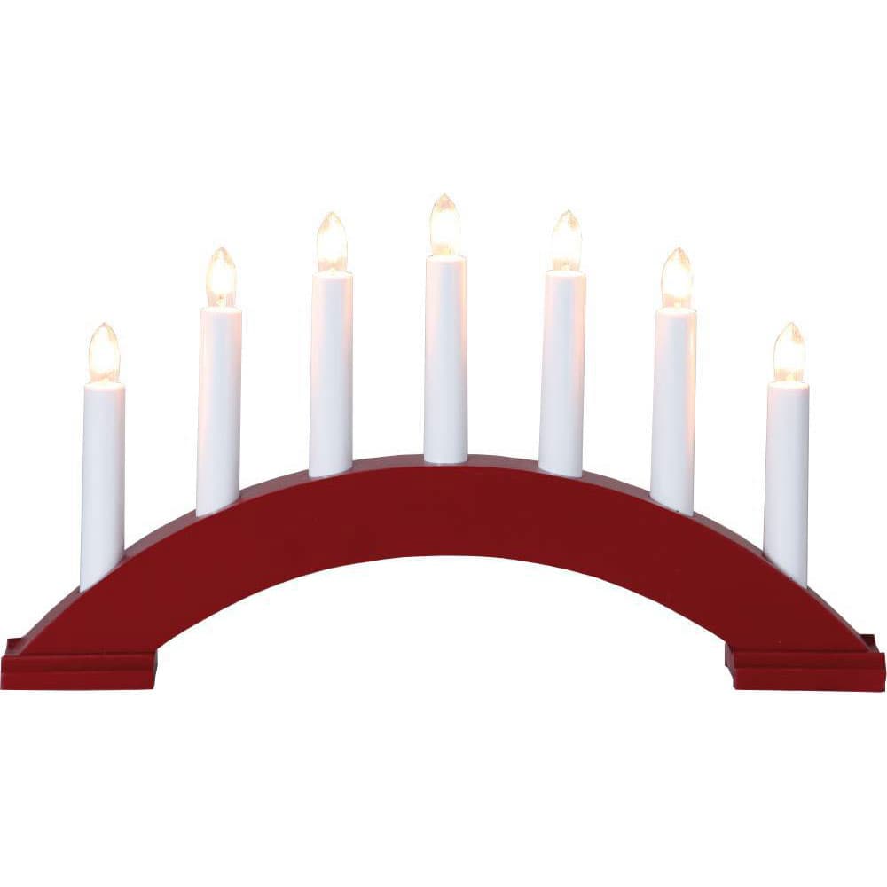 Eglo 283-15 Светильник BEA, 7X3W, (E10) 220V, 39х22 см, дерево, красный, пластик, белый