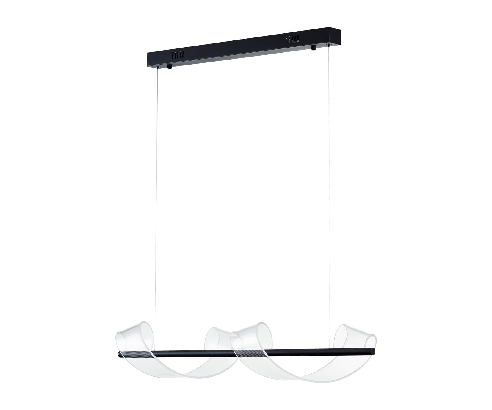 Kink Light 08042-2AS,19 Подвес Илина черный w90х20 h150 Led 28W (4000K)
