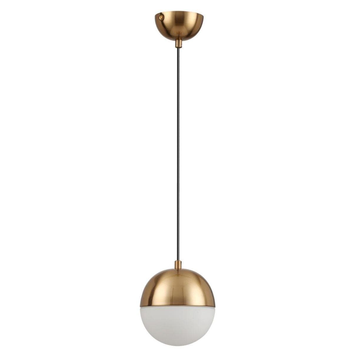 Odeon Light 4960/1 PENDANT ODL22 243 античн.бронза/металл/белый/стекло Подвес E27 1*40W PINGA — миниатюра 1