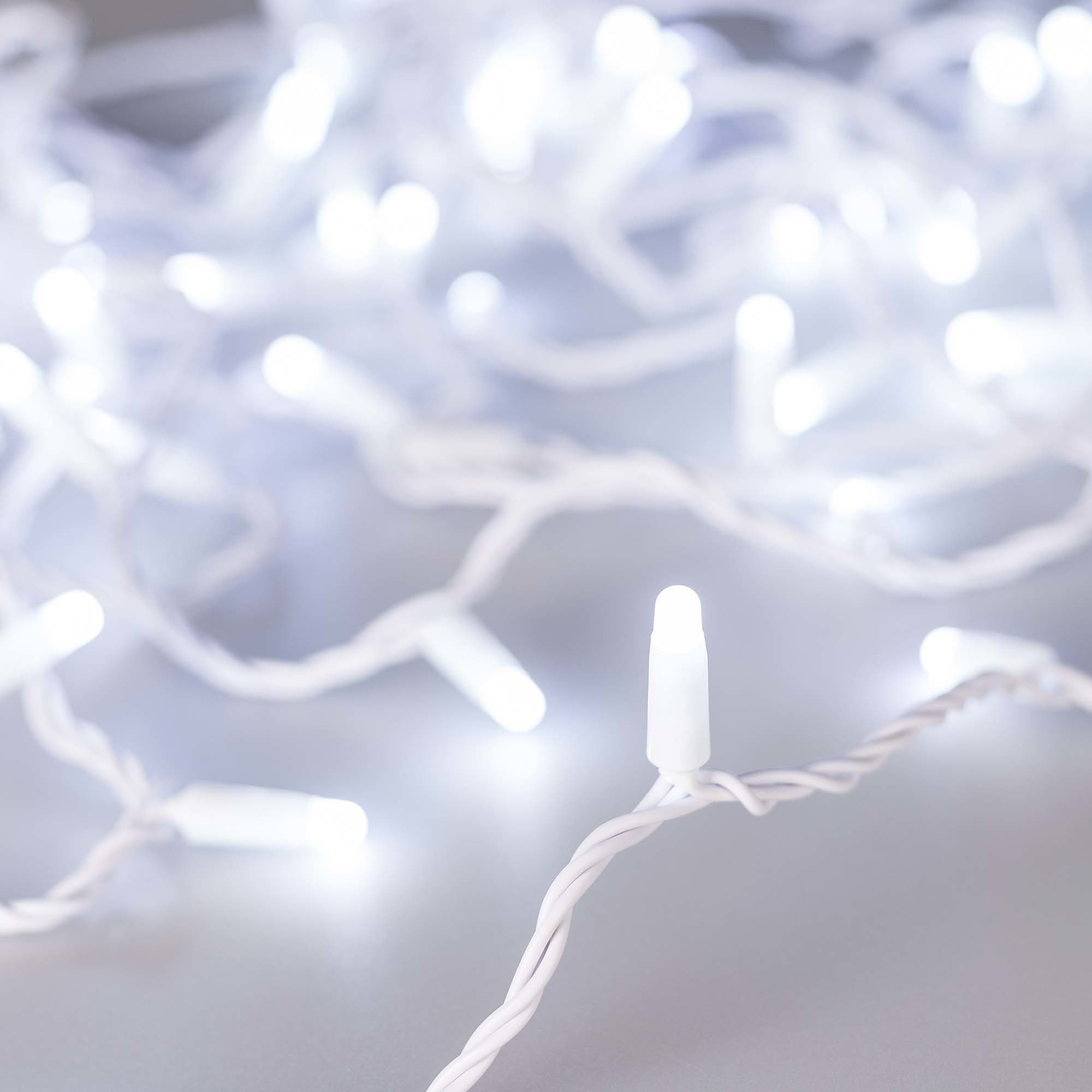Arlight Светодиодная гирлянда ARD-STRING-CLASSIC-10000-WHITE-100LED-MILK-FLASH White (230V, 7W) (Ardecoled, IP65) 031203 — миниатюра 1