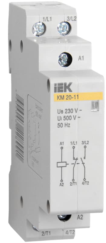 IEK Контактор модульный КМ20-20 AC