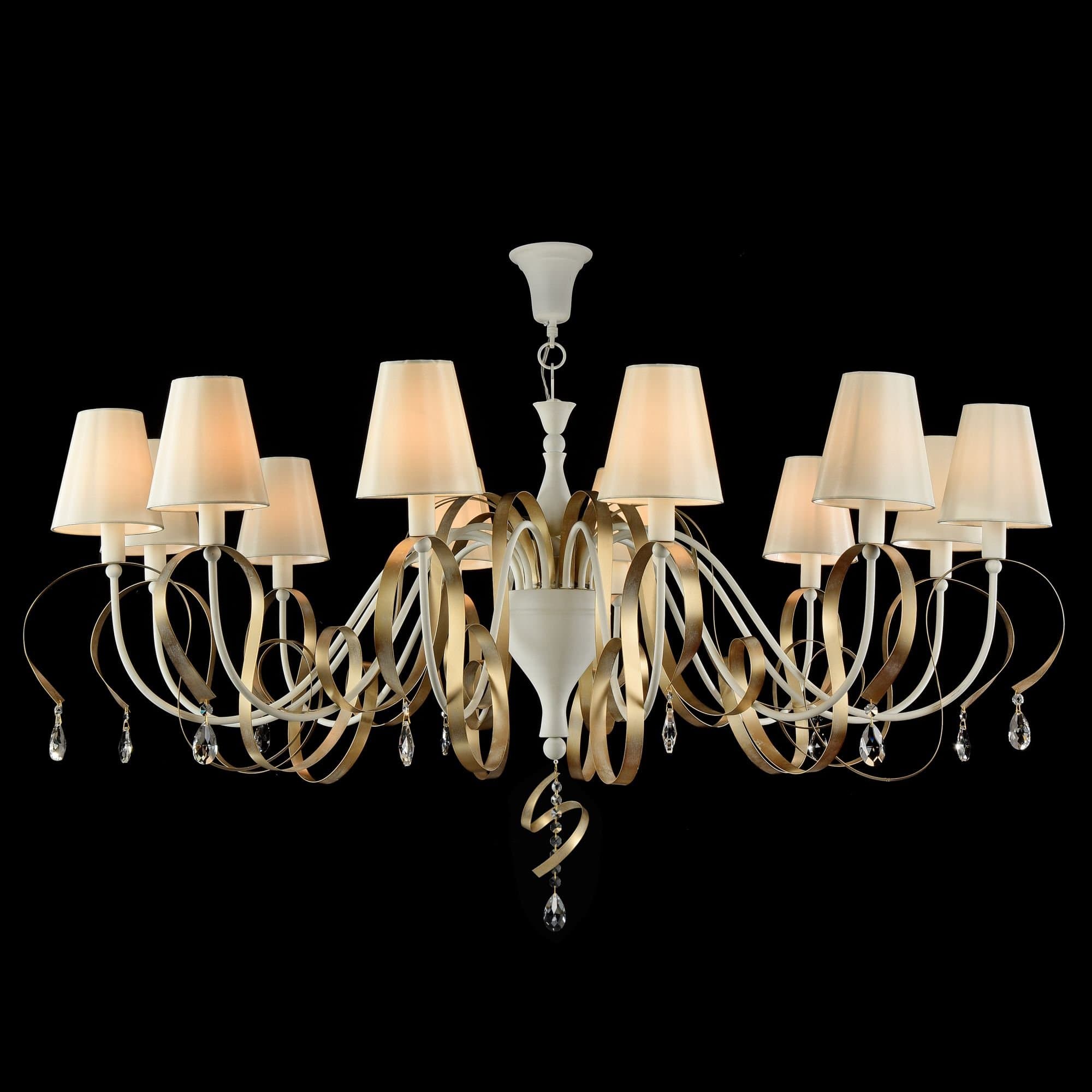 Maytoni Elegant Intreccio Белый с Золотом Люстра 12xE14 40W ARM010-12-W — миниатюра 2