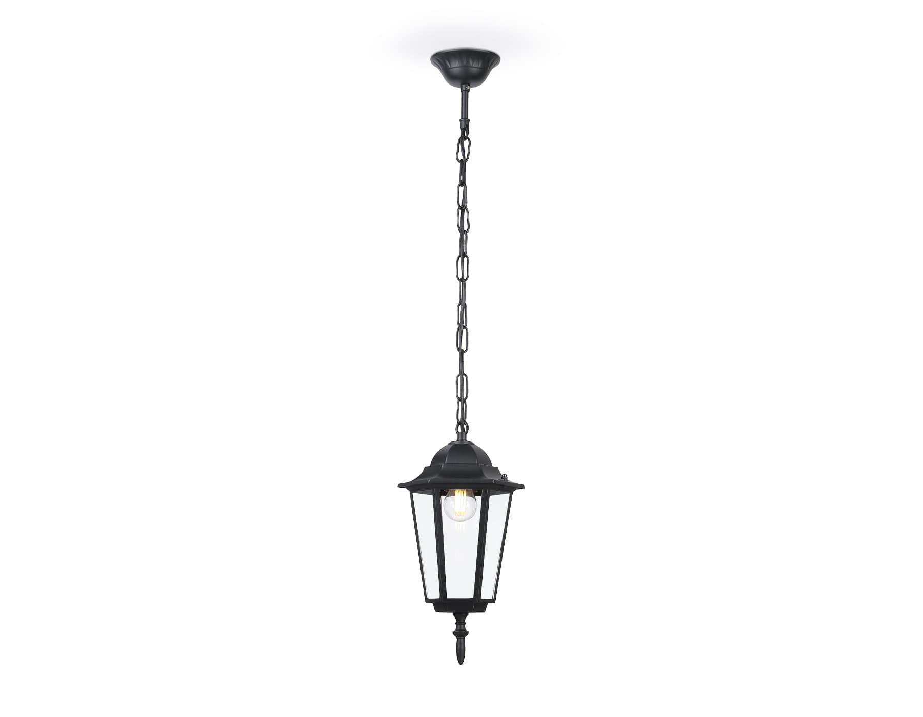 Ambrella Светильник уличный подвесной ST2029 BK/CL черный/прозрачный IP54 E27 max 40W D150*780