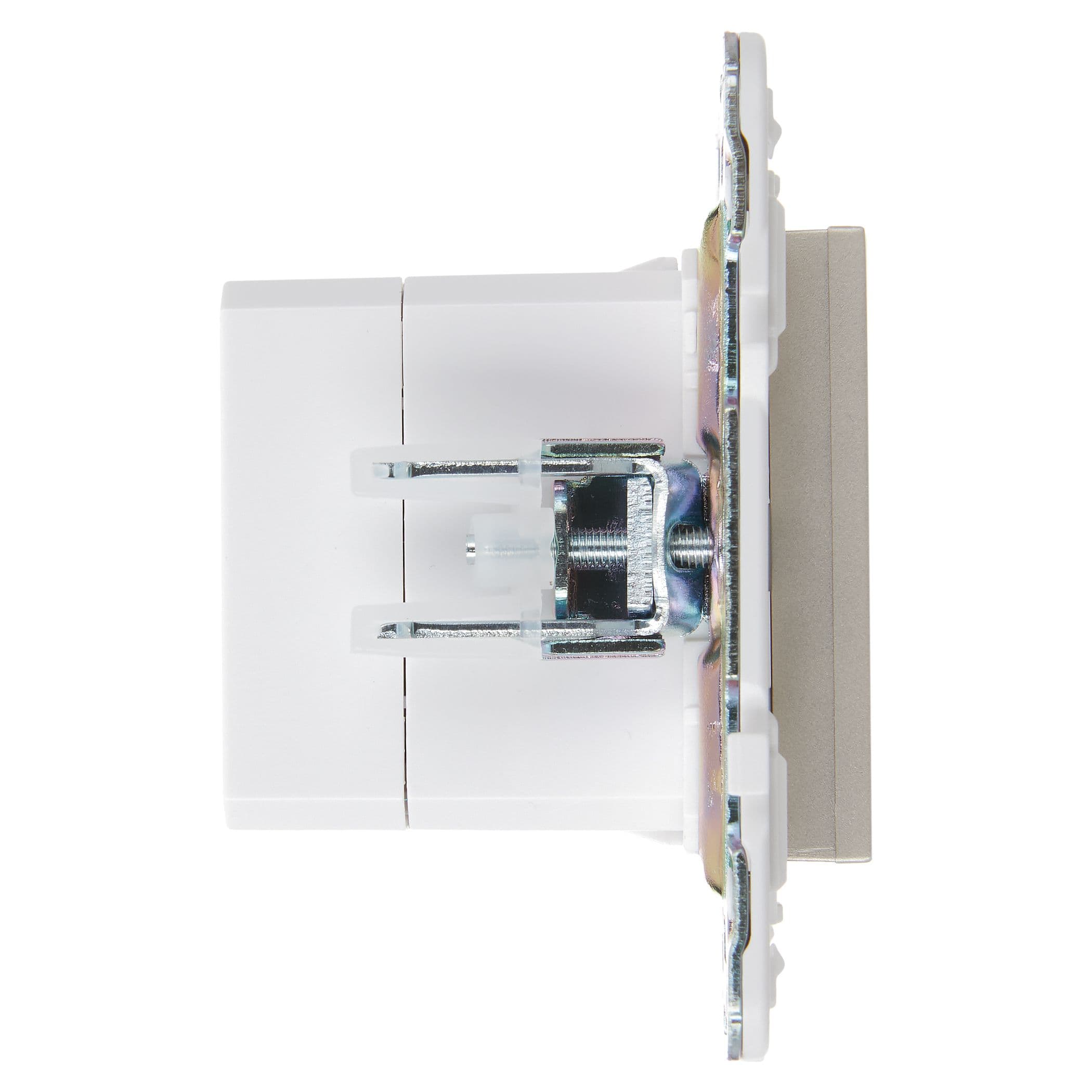 IEK SKANDY Шампань Розетка USB A+C 18Вт SK-R13Sh — миниатюра 4