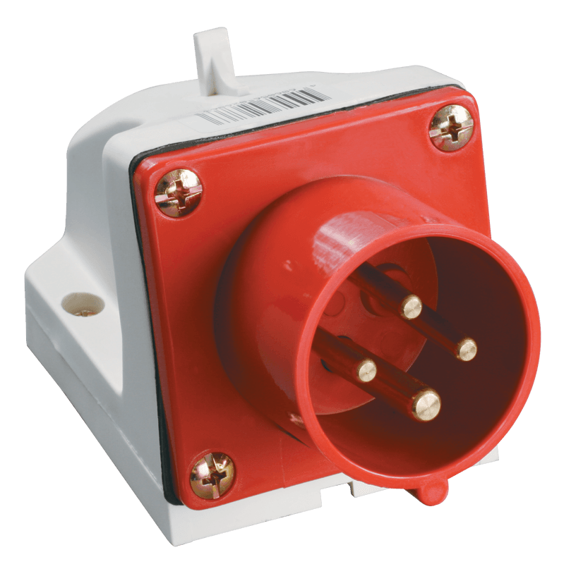 IEK Вилка стационарная ССИ-524 32А-6ч/380-415В 3Р+РЕ IP44 MAGNUM — миниатюра 2