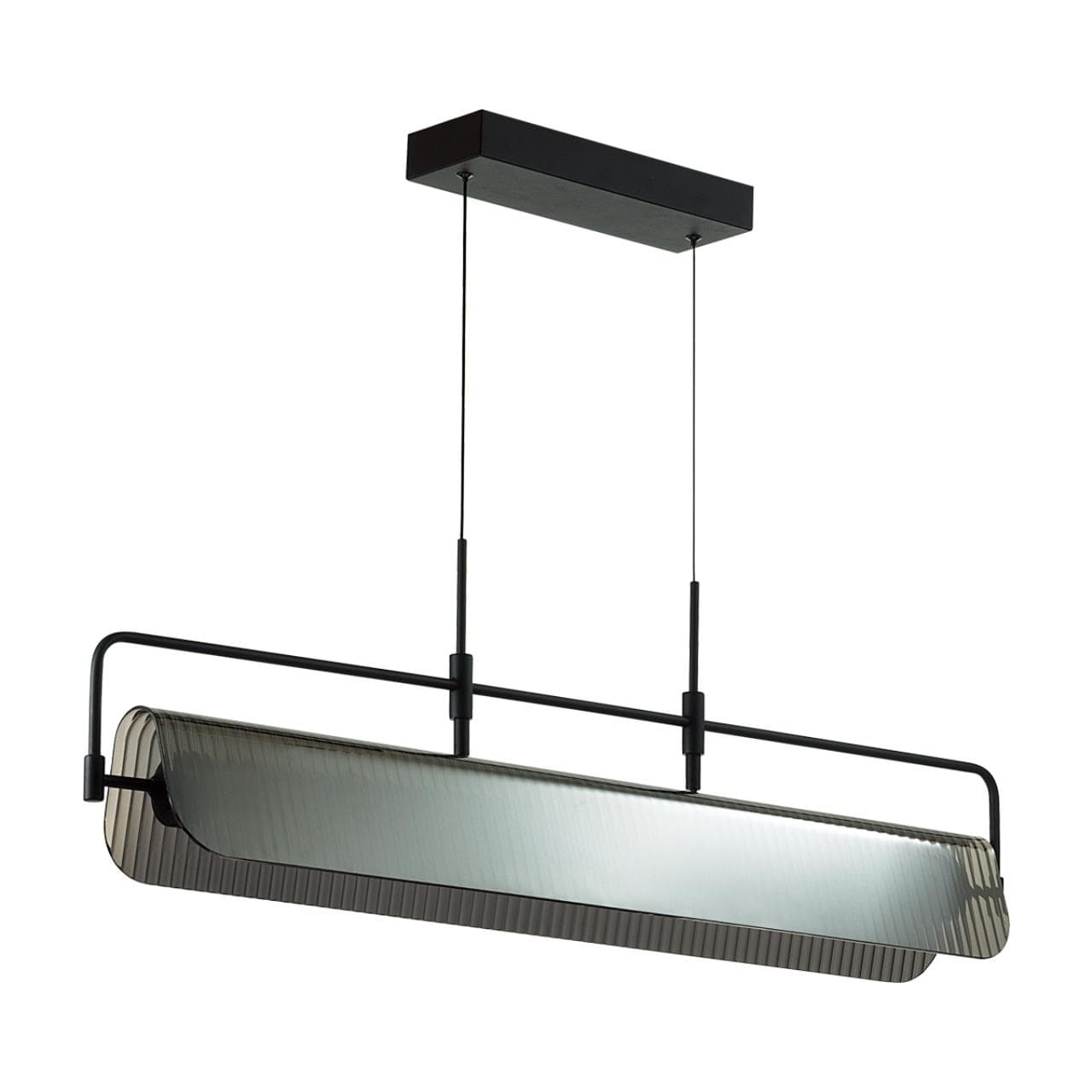 Odeon Light 5056/35LA L-VISION ODL24 321 черный/дымчатый/металл/стекло/акрил Люстра LED 35W 3000К LINER