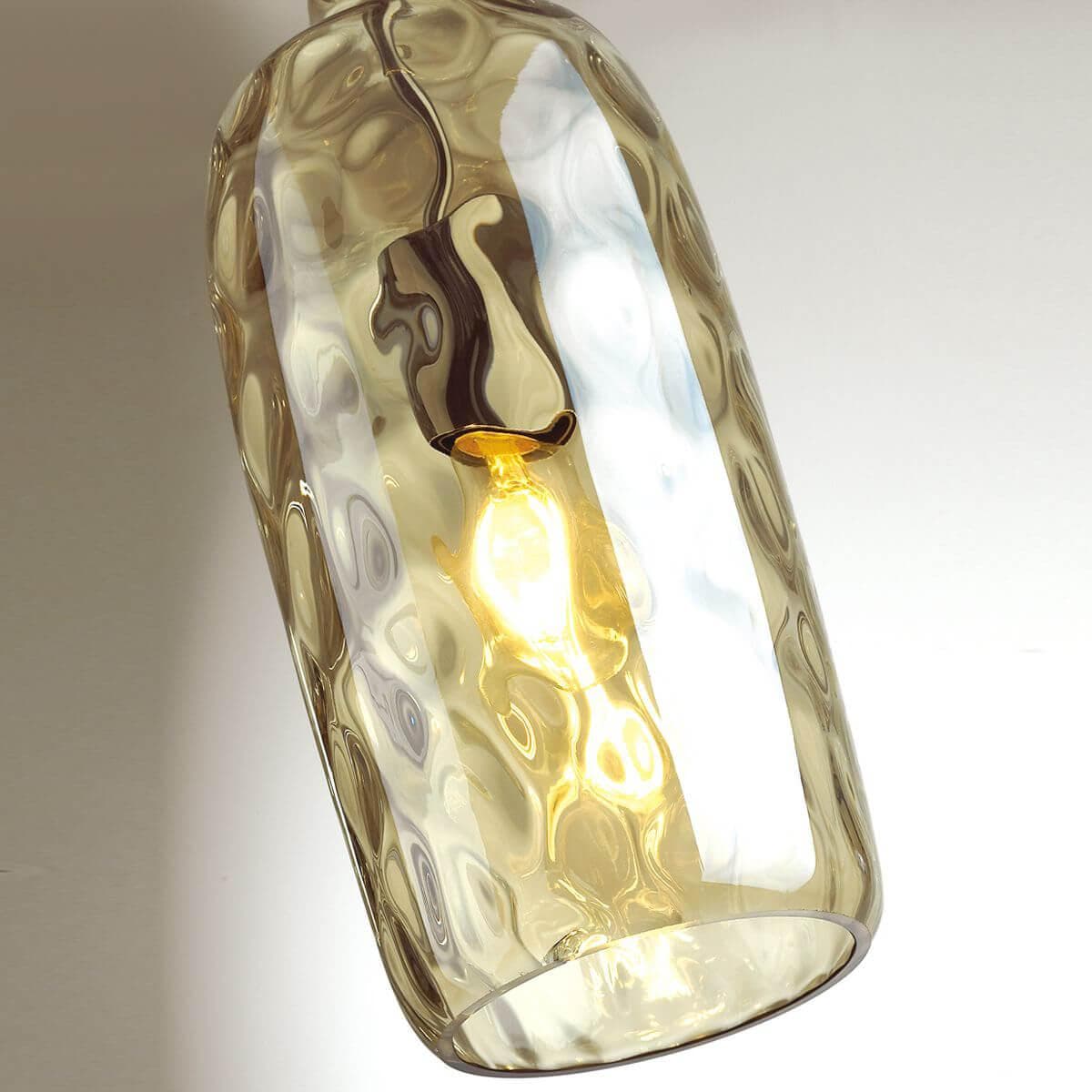 Odeon Light 4768/1 ODL21 "коньячный"/хром Подвес E27 60W SITORA — миниатюра 4