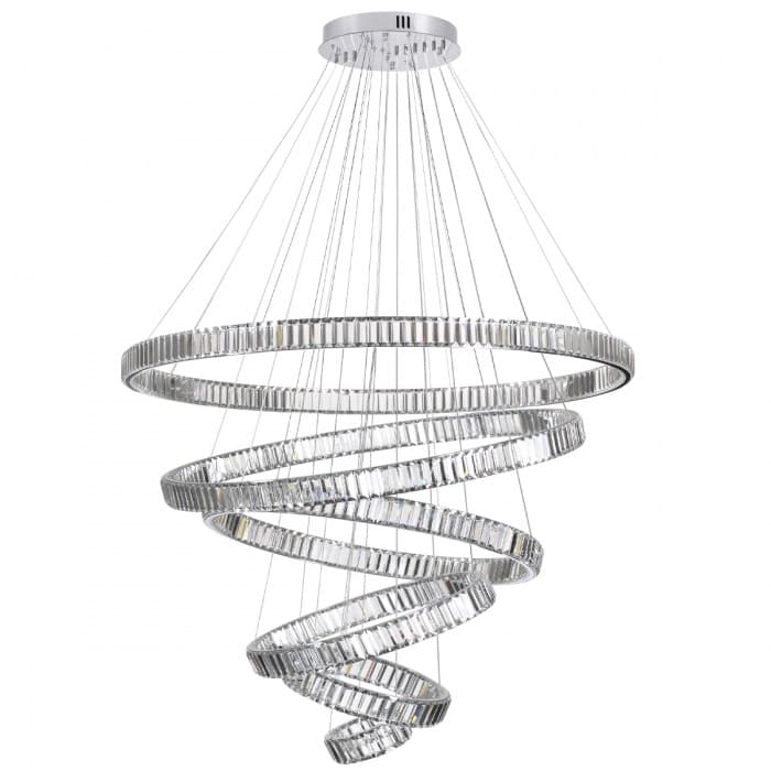 Odeon Light 4930/260L хром/прозрачный металл/хрусталь Люстра LED 260W 4000K 30600Лм VEKIA