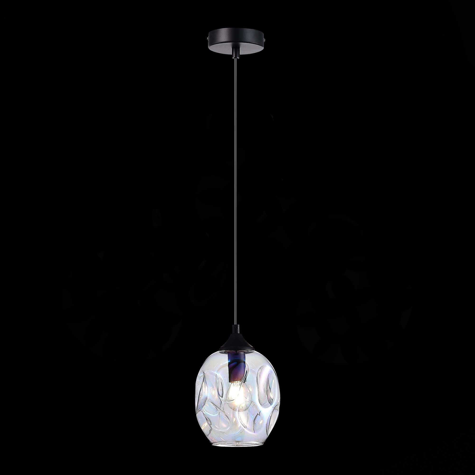 ST LUCE SL1188.403.01 Подвес Черный/Радужный E14 1*40W
