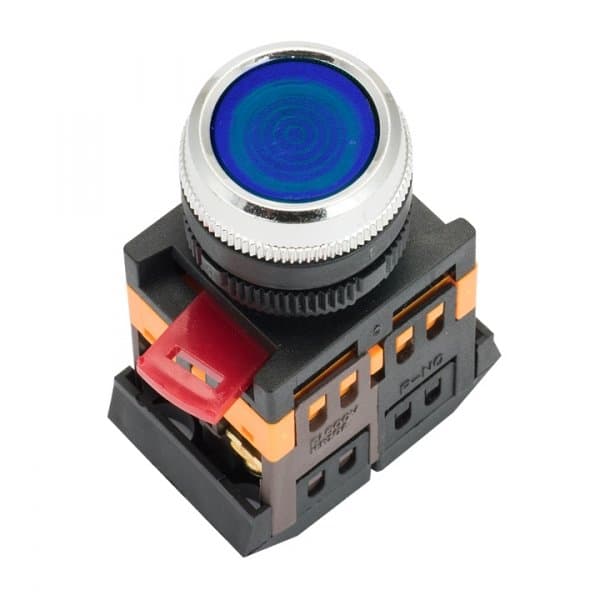 EKF PROxima Кнопка ABLFS-22 с подсветкой синий NO+NC 230В ablfs-22-b