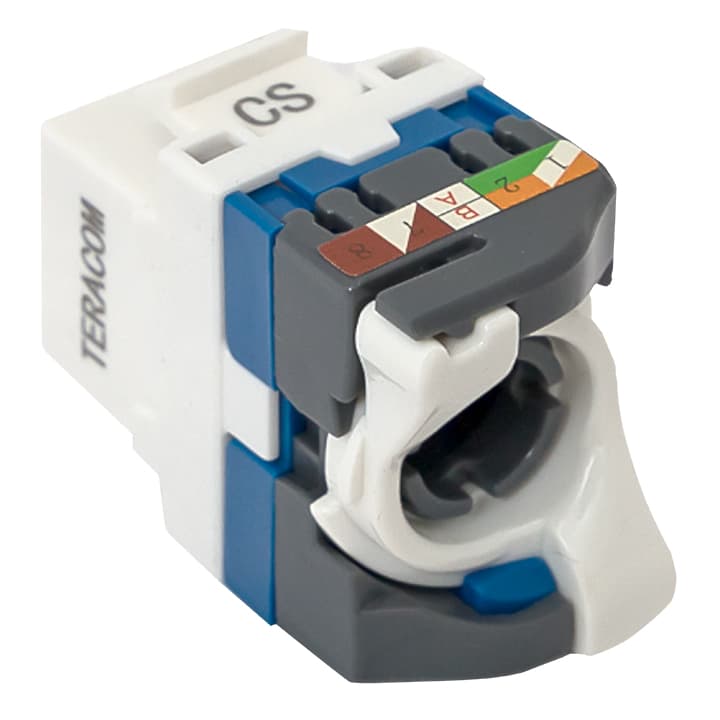 EKF Модуль Keystone TERACOM CS Cat.5E неэкранированный 110 IDC 180 градусов самозажимной (Toolless) серый — миниатюра 7
