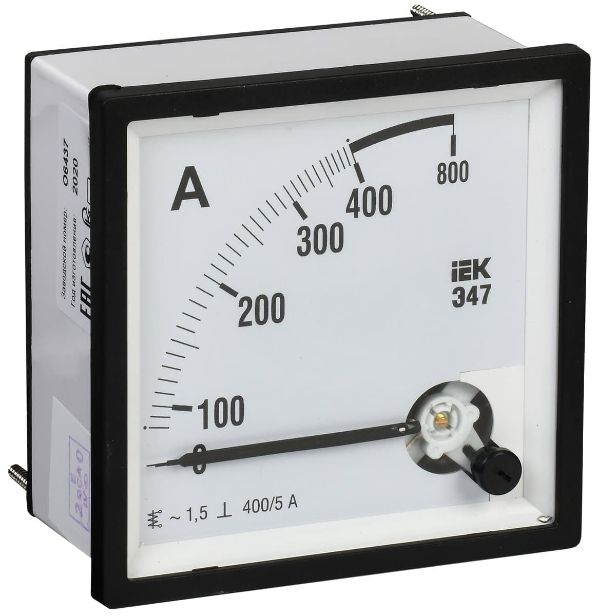 IEK Амперметр Э47 400/5А кл. точн. 1,5 72х72мм