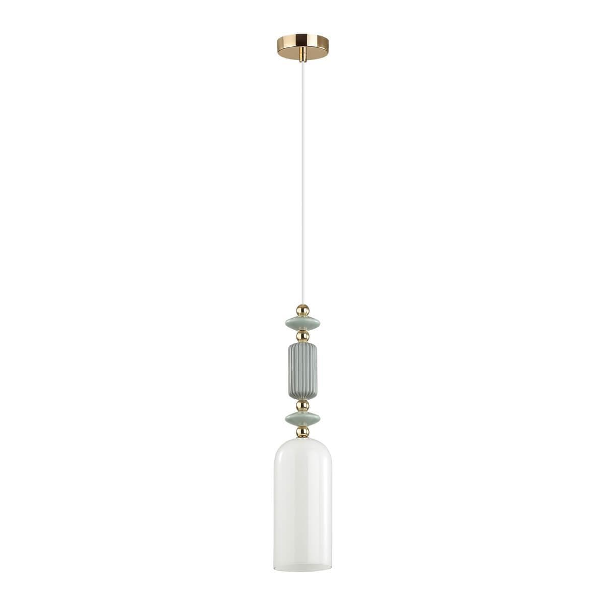 Odeon Light 4861/1A CLASSIC ODL_EX21 золото/раноцветн./керамика/стекло Подвес E14 1*40W CANDY