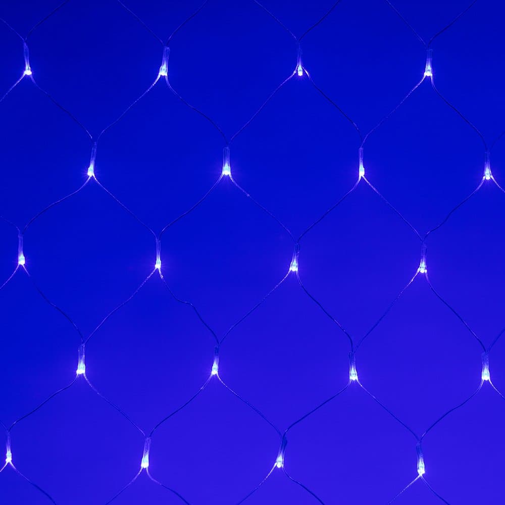 Arlight Светодиодная гирлянда ARD-NETLIGHT-HOME-1500x1500-CLEAR-150LED Blue (230V, 12W) (Ardecoled, IP20) 024672 — миниатюра 6