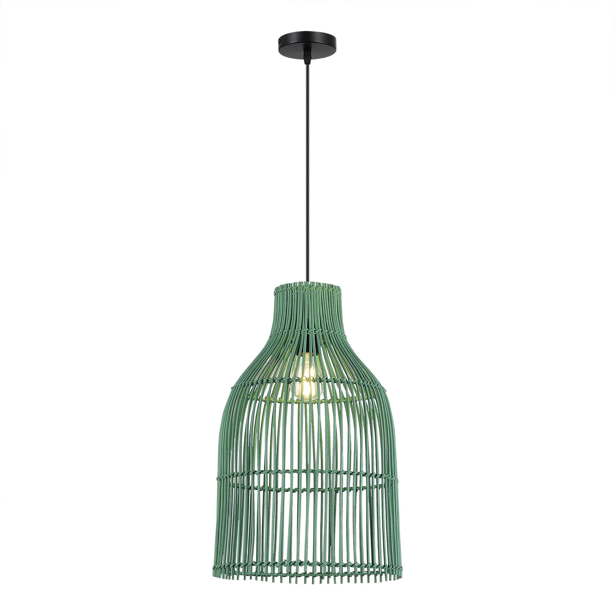 ST LUCE SL1513.503.01 Светильник подвесной Белый/Зеленый E27 1*40W