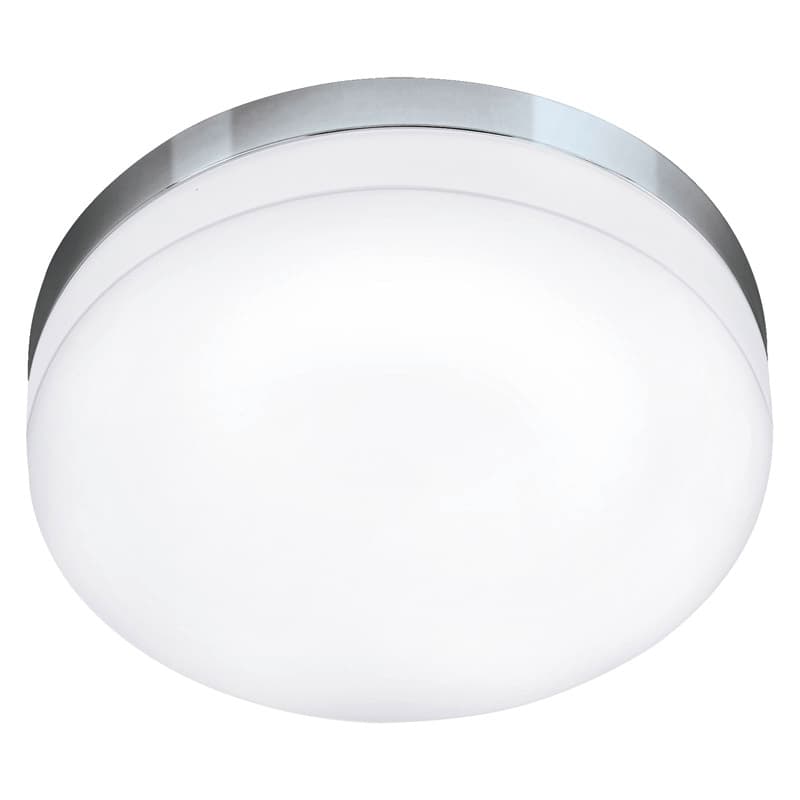 Eglo Светильник LED потолочный LED LORA, 16W (LED), Ø320, IP54, сталь, хром/опаловое стекло, белый 95001