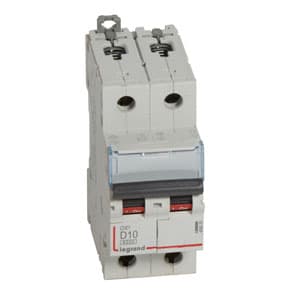 Legrand DX3 6000 Автоматический выключатель 10кА 2P 230/400В 10А 2 мод (D) 408029 — миниатюра 2