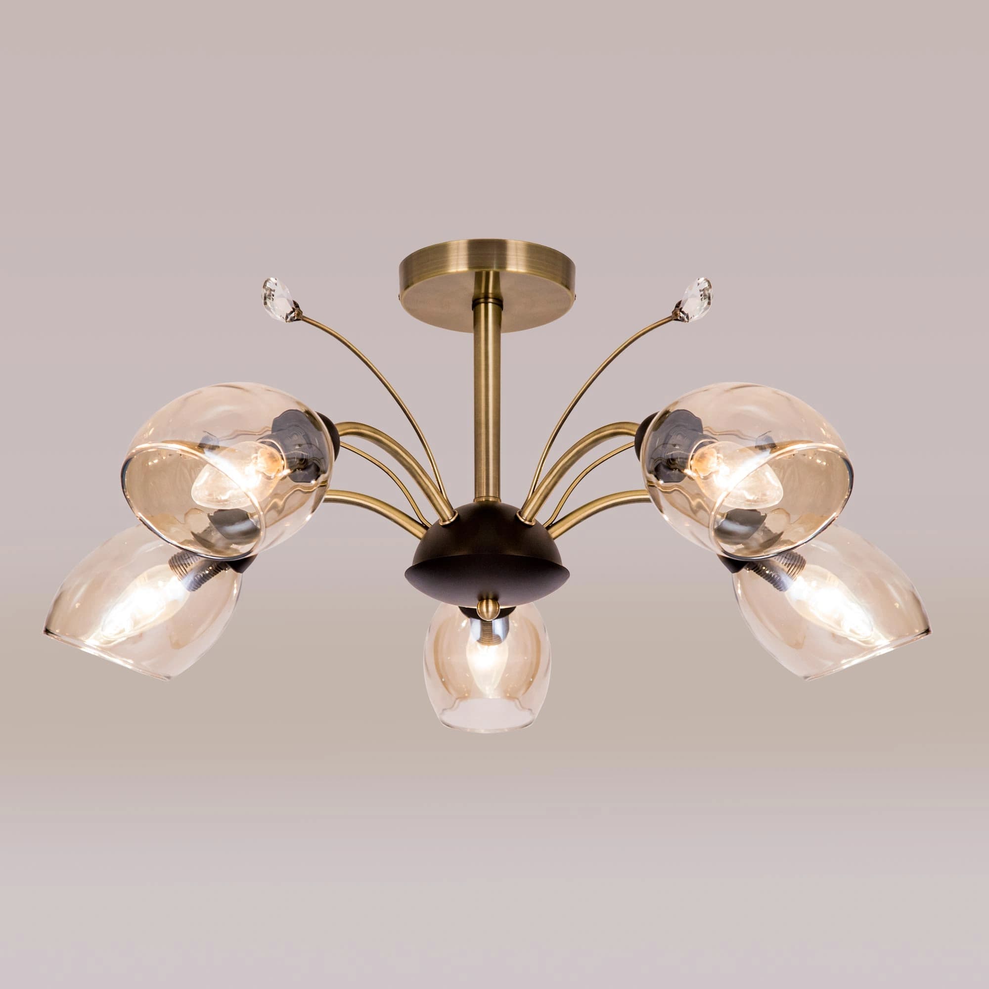 Citilux CL108155 Комета Бронза+Дымч. Люстра — миниатюра 3