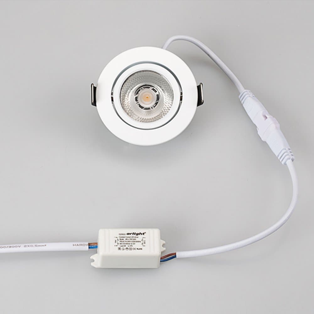 Arlight Светодиодный светильник LTM-R65WH 5W Warm White 10deg (IP40 Металл, 3 года) 020768 — миниатюра 5