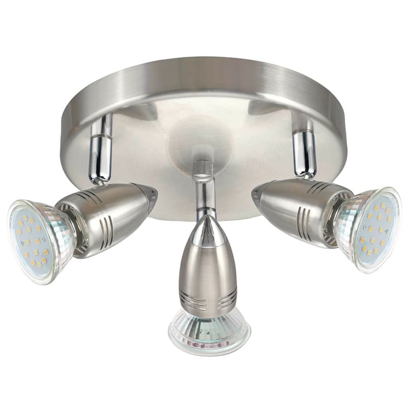 Eglo Спот LED MAGNUM LED, 3х3W(GU10), Ø180, сталь, никель матовый, хром 95824