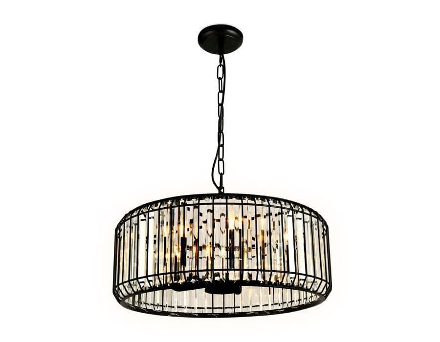 Ambrella Люстра подвесная с хрусталем TR5815 BK/CL черный/прозрачный E14/5 max 40W D500*650 — миниатюра 1